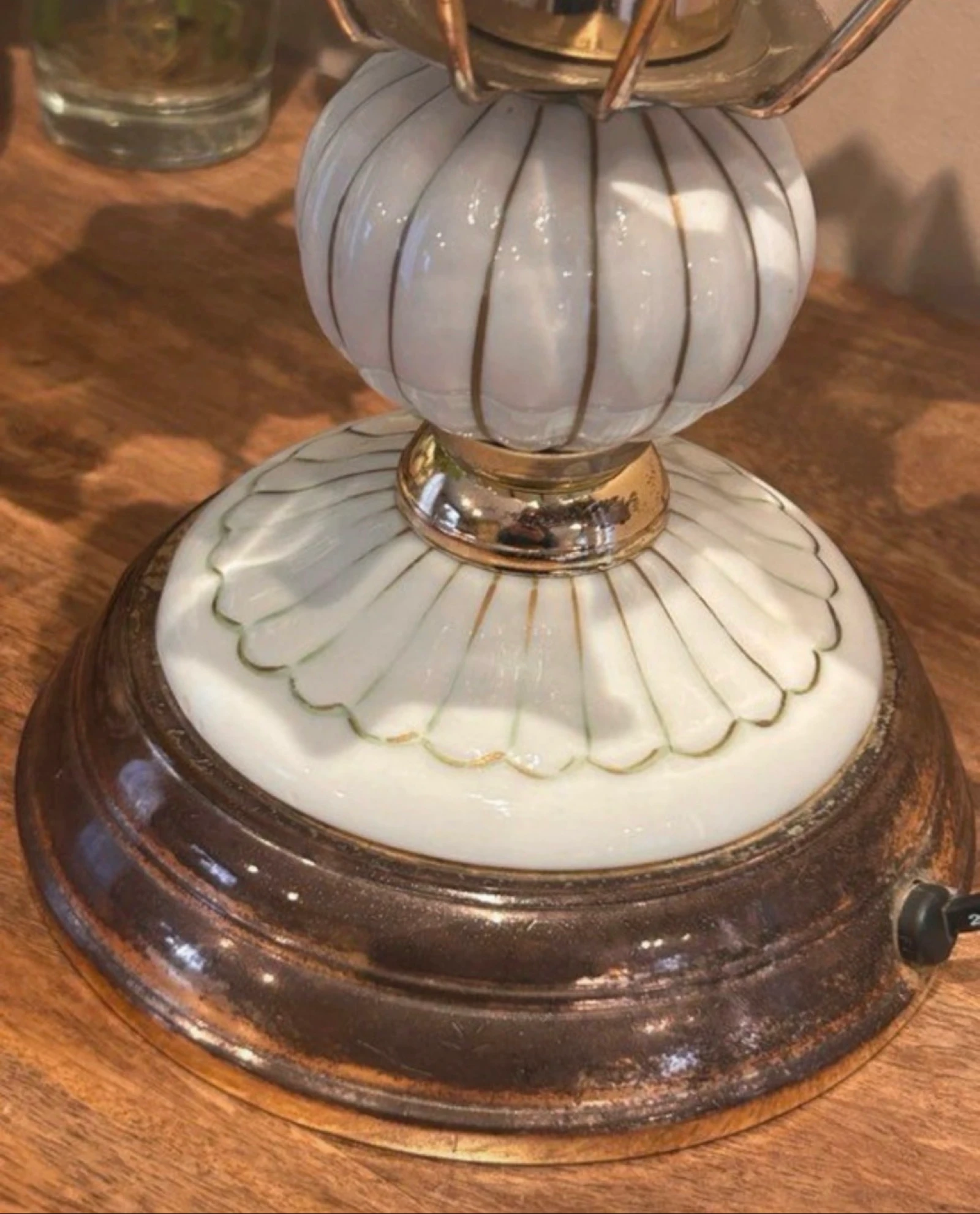 Vintage bloemlamp – photo 6